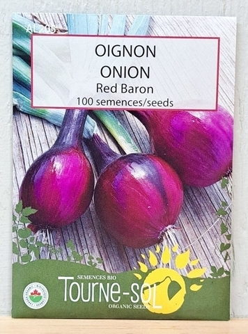 SEEDS - Onion Red Baron (Tourne-sol)